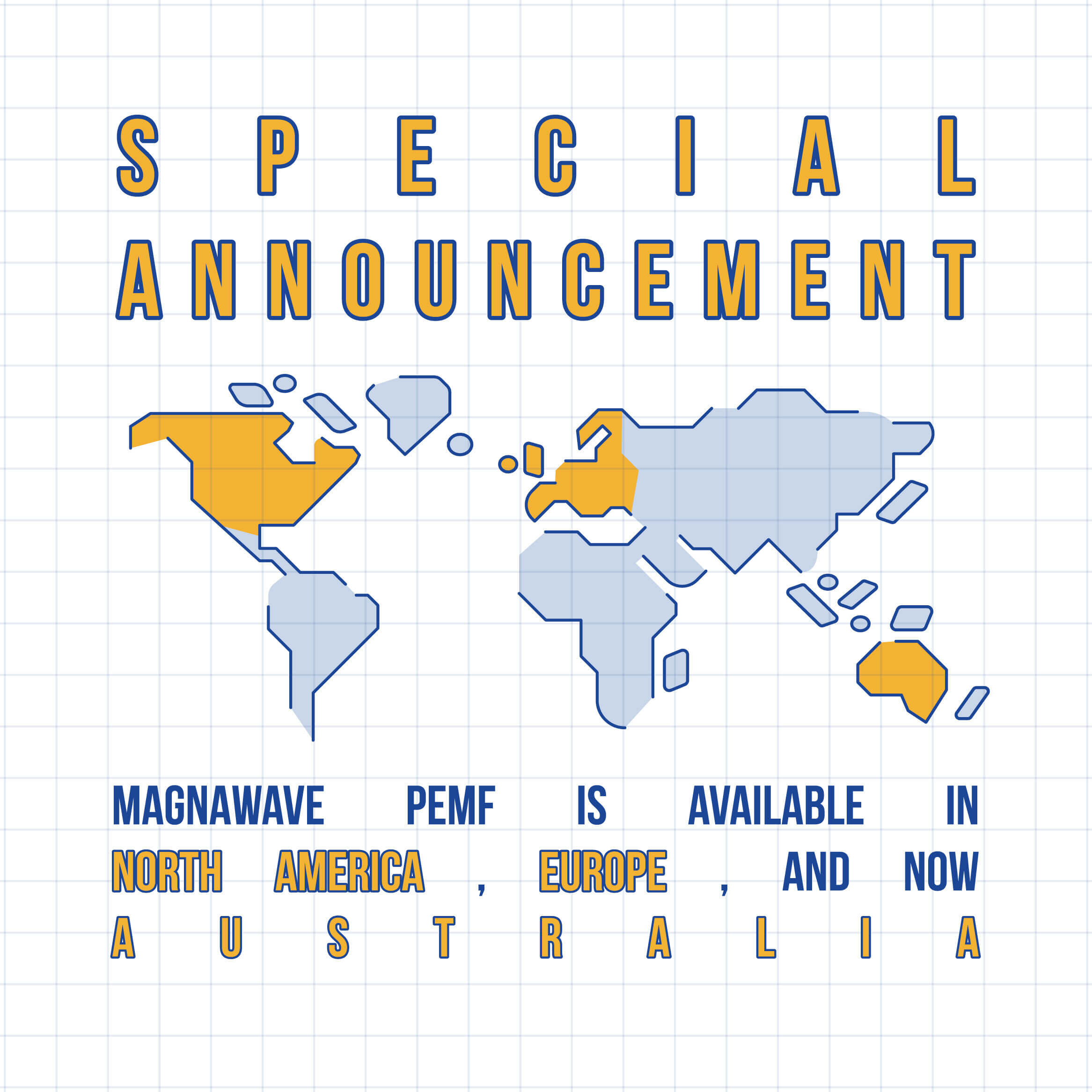 MagnaWavePEMF announcement graphic for Australian expansion