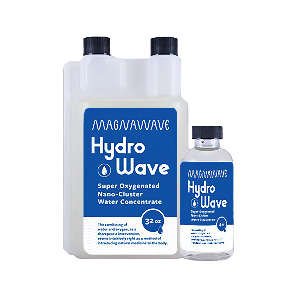 MagnaWavePEMF Hydro Wave Super Oxygenated Nano-Cluster Water Concentrate 32oz and 4oz bottle options